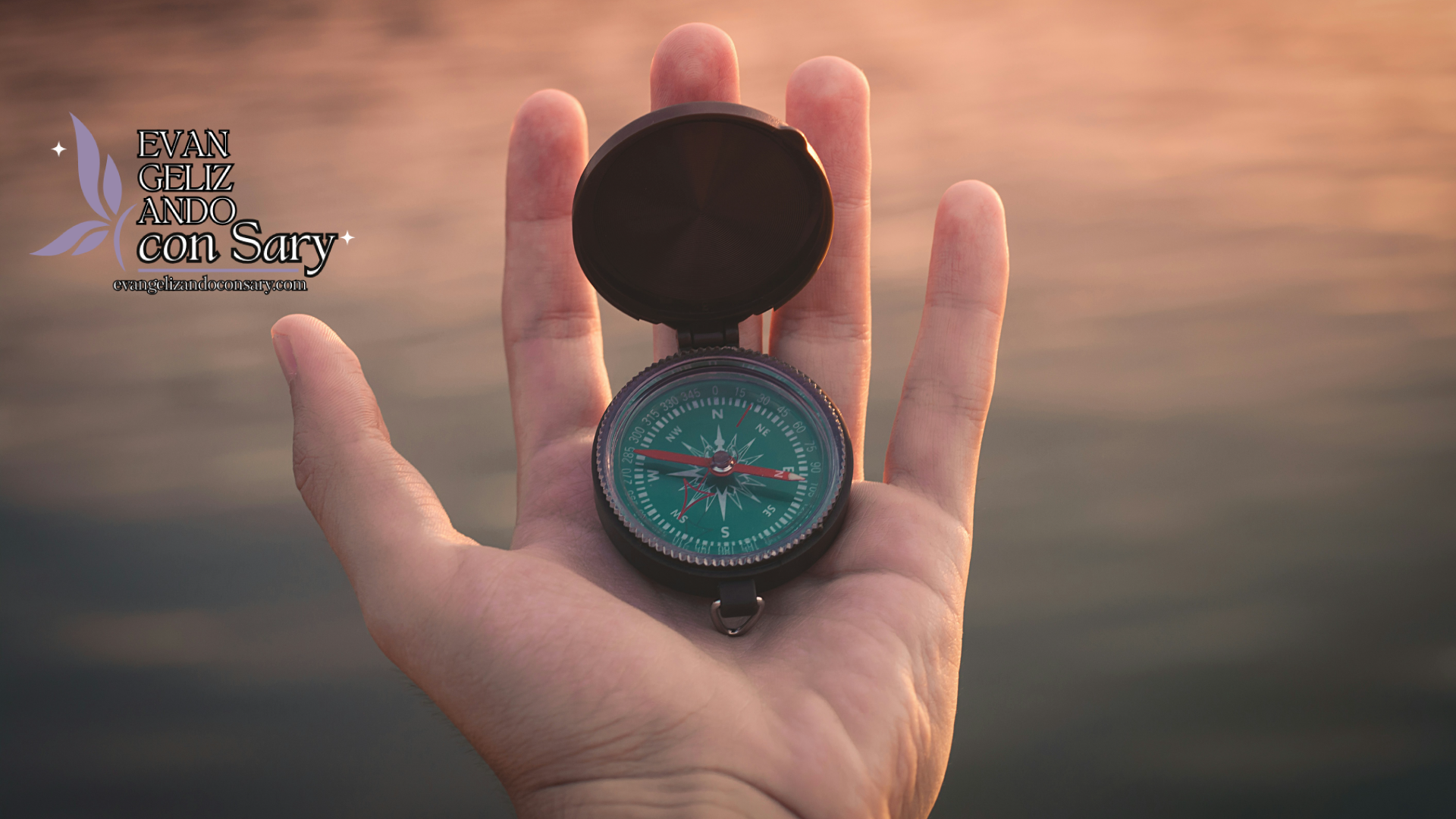 Person holding a compass symbolizing Christian faith as a moral guide in making daily decisions